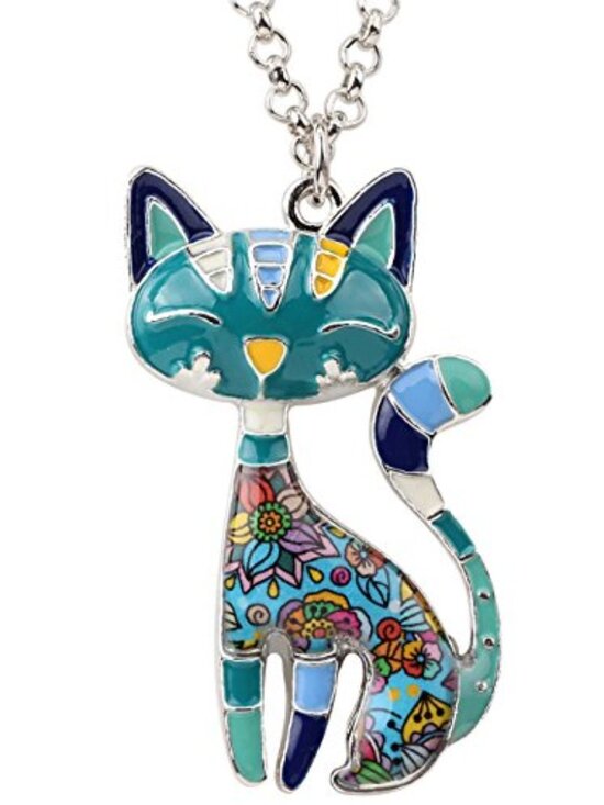Accessories - New - Statement Enamel Alloy Chain Cat Necklaces Pendant Original Design